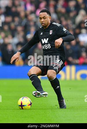 Brighton, Royaume-Uni. 18th févr. 2023. Lors du match de la Premier League entre Brighton et Hove Albion et Fulham à l'Amex on 18 février 2023 à Brighton, en Angleterre. (Photo de Jeff Mood/phcimages.com) Credit: PHC Images/Alamy Live News Banque D'Images