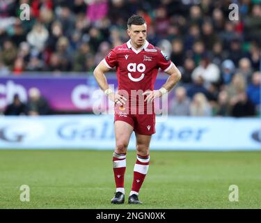 Northampton, Royaume-Uni. 18th févr. 2023. George Ford de sale Sharks pendant le match de Premiership Gallagher Northampton Saints vs sale Sharks at Franklin's Gardens, Northampton, Royaume-Uni, 18th février 2023 (photo de Nick Browning/News Images) à Northampton, Royaume-Uni le 2/18/2023. (Photo de Nick Browning/News Images/Sipa USA) crédit: SIPA USA/Alay Live News Banque D'Images