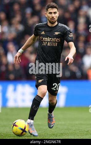 Birmingham, Royaume-Uni. 18th févr. 2023. Jorginho d'Arsenal lors du match de la Premier League à Villa Park, Birmingham. Crédit photo à lire : Darren Staples/Sportimage crédit : Sportimage/Alay Live News Banque D'Images