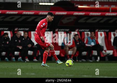 Monza, Italie. 18th févr. 2023. Izzo Armando d'AC Monza pendant la série italienne Un match de football entre AC Monza et AC Milan Calcio le 18 février 2023 au stade U-Power de Monza, Italie. Photo Tiziano Ballabio crédit: Tiziano Ballabio/Alamy Live News Banque D'Images