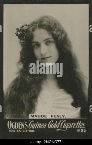 Maude Fealy - photo de Burr McIntosh (New York 1902) - restaurée à partir de la carte originale de la Guinée Gold d'Ogden par le photographe du Montana Banque D'Images