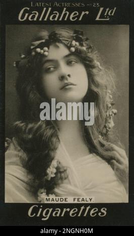 Maude Fealy - photo de Reutlinger Studio (Paris) 1905 - restauré à partir de la carte originale de la cigarette Gallaher par le photographe Montana Banque D'Images