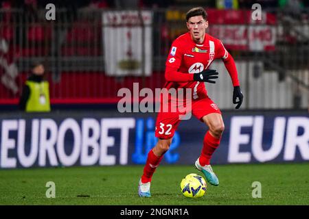 Monza, Italie. 18th févr. 2023. Matteo Pessina (AC Monza) pendant le championnat italien Serie Un match de football entre AC Monza et AC Milan sur 18 février 2023 au stade U-Power de Monza, en Italie. Crédit : Luca Rossini/Alay Live News Banque D'Images