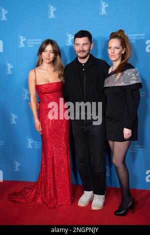 Sydney Sweeney et Tina Satter participant à la première de réalité dans le cadre du Festival international du film de Berlin (Berlinale) 73rd à Berlin, en Allemagne, sur 18 février 2023. Photo d'Aurore Marechal/ABACAPRESS.COM Banque D'Images