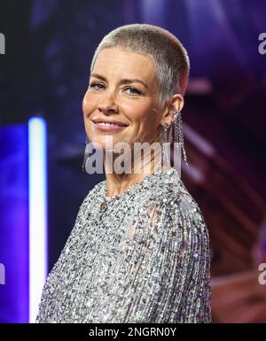 Londres, Royaume-Uni. 16th févr. 2023. Evangeline Lilly a assisté au Gala screening britannique de 'Ant-Man and the Wasp: Quantumania' au BFI IMAX à Londres. Crédit : SOPA Images Limited/Alamy Live News Banque D'Images