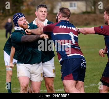 Old Patesians RFC vs Windden Old Boys RFC Rugby Union match Banque D'Images