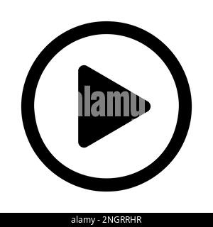 Icône de lecture, illustration vectorielle. Style plat. Illustration de l'icône de lecture vectorielle isolée sur fond blanc, icône de lecture Eps10. afficher le graphique des icônes. Illustration de Vecteur