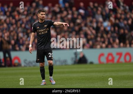 Birmingham, Royaume-Uni. 18th févr. 2023. Jorginho (A) au match Aston Villa / Arsenal EPL, à Villa Park, Birmingham, Royaume-Uni sur 18 février 2023. Crédit : Paul Marriott/Alay Live News Banque D'Images