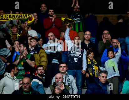 Badalona, Espagne. 18th févr. 2023. Coupe du roi d’Espagne ballon de basket-ball demi-finale contre Joventut et Lenovo Ténérife, au Pavillon olympique de Badalona, 18 février 2023 900/Cormon crédit de presse: CORDONE PRESSE/Alay Live News Banque D'Images