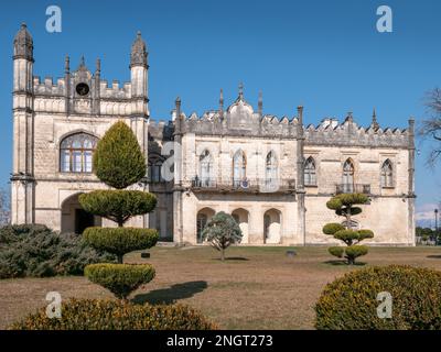 Palais Dadiani à Zugdidi, Géorgie. Musée historique-architectural d'état, ancien bâtiment historique manoir ou château protéger par l'unesco. Banque D'Images