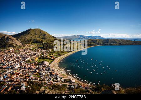 copacabana bolivie lac titicaca andes Banque D'Images