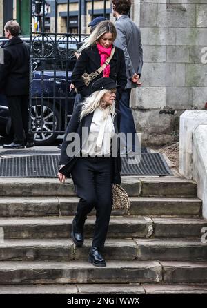 Leah Wood et JO Wood ont assisté au Vivienne Westwood Memorial Service à la cathédrale de Southwark à Londres. Banque D'Images