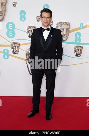 Colin Farrell assiste aux British Academy film Awards 76th qui se tiennent au Royal Festival Hall du Southbank Center à Londres. Date de la photo: Dimanche 19 février 2023. Banque D'Images