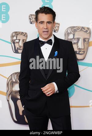 Colin Farrell assiste aux British Academy film Awards 76th qui se tiennent au Royal Festival Hall du Southbank Center à Londres. Date de la photo: Dimanche 19 février 2023. Banque D'Images