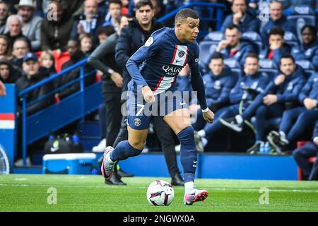 Kylian MBAPPE du PSG lors du championnat français Ligue 1, match de football entre Paris Saint-Germain et le LOSC Lille sur 19 février 2023 au stade du Parc des Princes à Paris, France - photo: Matthieu Mirville / DPPI/LiveMedia Banque D'Images