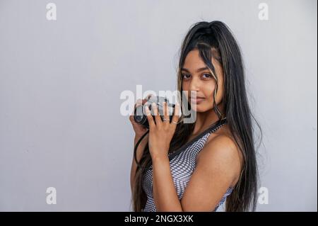 Close up portrait of young woman Banque D'Images