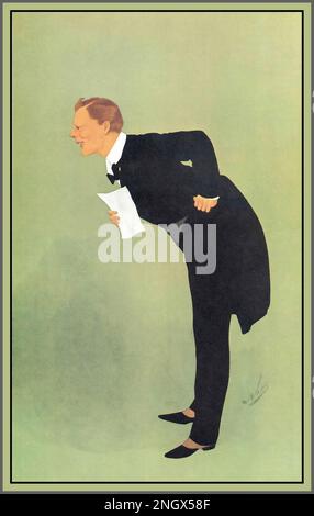 WINSTON CHURCHILL 1900s caricature illustration de la (jeune) RT Hon Winston Churchill en tant que jeune homme politique, sous la coupe 'Winnie' Vanity Fair, 8 mars 1911. En 1911, Winston Churchill fut transféré au bureau du Premier Seigneur de l'Amirauté, un poste qu'il détenait dans la première Guerre mondiale C'était l'année de la crise d'Agadir, avec laquelle Churchill ouvre la crise mondiale, son récit de la première Guerre mondiale. Banque D'Images