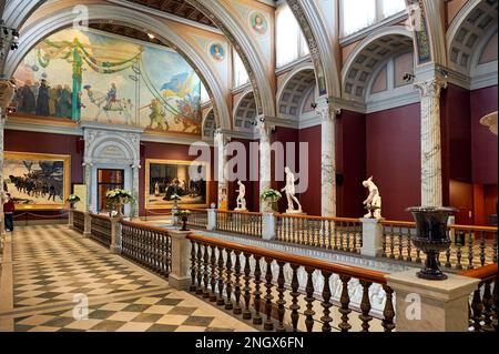 Les intérieurs du Stockholm Nationalmuseum. Suède Banque D'Images