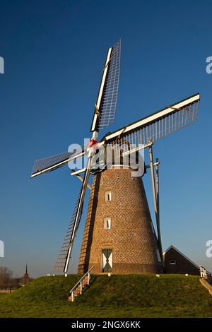 Moulin de Haaren, Berghollaender, Selfkant-Muehlenstrasse, Waldfeucht, Basse-Rhin, Rhénanie-du-Nord-Westphalie, Allemagne Banque D'Images