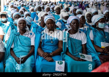 Vendredi 3 février 2023 : Juba Sud Soudan. Pèlerinage de paix. Modérateur de l'Église d'Écosse le Dr Iain Greenshields est à Juba, au Soudan du Sud, en pèlerinage de paix avec le Pape et l'archevêque de Canterbury le Rév Justin Welby. Banque D'Images