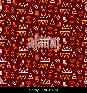 Modèle tribal africain sans couture Illustration de Vecteur