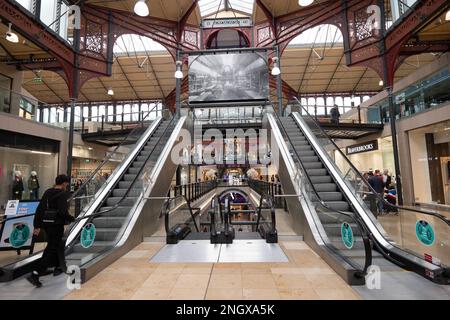 Arcade de marché.Bolton. Ville du nord du Royaume-Uni qui souffre d'un déclin post-industriel. Photo: Garyroberts/worldwidefeatures.com Banque D'Images