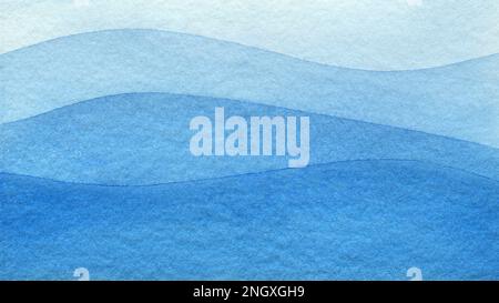 Bleu azure turquoise abstrait aquarelle arrière-plan pour textures arrière-plans et web bannières design. Arrière-plan abstrait de couleur bleue. Douleur à l'aquarelle Banque D'Images