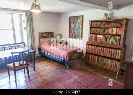 Chambre de John Maynard Keynes à Charleston House Banque D'Images