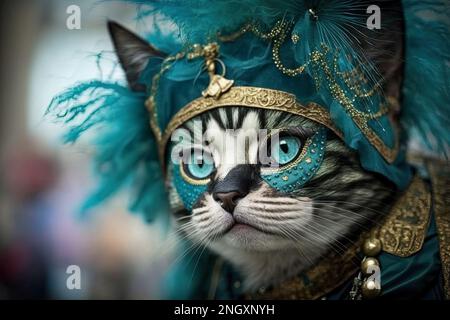 Carnaval de chat dans la couronne, concept de tourisme de ville pour le voyage Banque D'Images