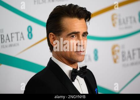 Londres, Royaume-Uni. 19 février 2023. Colin Farrell assiste aux British Academy film Awards 76th qui se tiennent au Royal Festival Hall du Southbank Center à Londres. Date de la photo: Dimanche 19 février 2023. Le crédit photo devrait se lire: Matt Crossick/Empics/Alamy Live News Banque D'Images