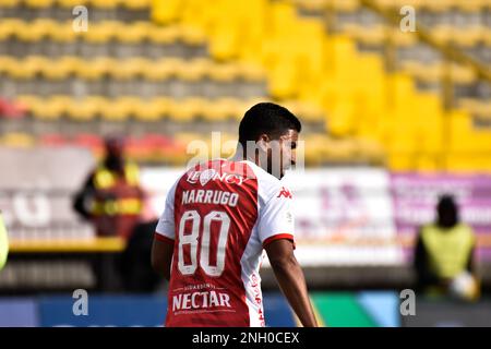 Le Marrugo chrétien de Santa Fe pendant le match de la Ligue BetPlay Dimayor entre Santa Fe vs Equidad dans le stade Techo à Bogota, Colombie sur 19 février 2023. Photo de: Cristian Bayona/long Visual Press Banque D'Images