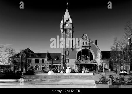 La gare de Colmar, ville, région des vins d'Alsace, Alsace, France, Europe Banque D'Images