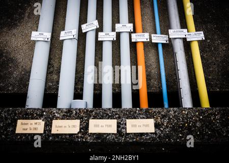 MOERDIJK - extérieur de Shell Moerdijk. La société fabrique des produits chimiques à base de pétrole. ANP JEFFREY GROENEWEG pays-bas hors - belgique hors Banque D'Images