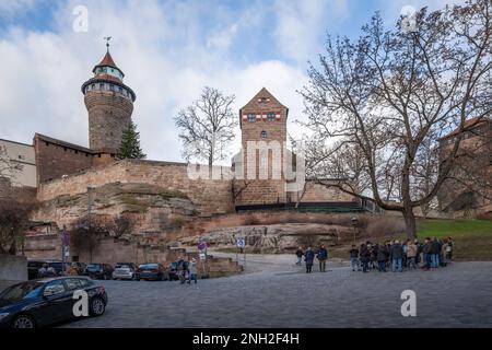 Château de Nuremberg (Kaiserburg) - Nuremberg, Bavière, Allemagne Banque D'Images