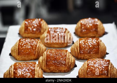 Pains au chocolat - Lyon - France Banque D'Images