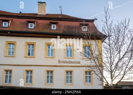 Musée médiéval de la criminalité (Kriminalmuseum) - Rothenburg ob der Tauber, Bavière, Allemagne Banque D'Images