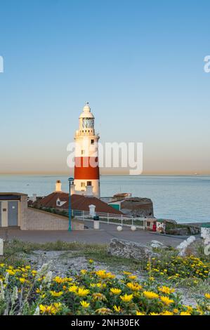 Europa Point Lighthouse, Gibraltar Banque D'Images