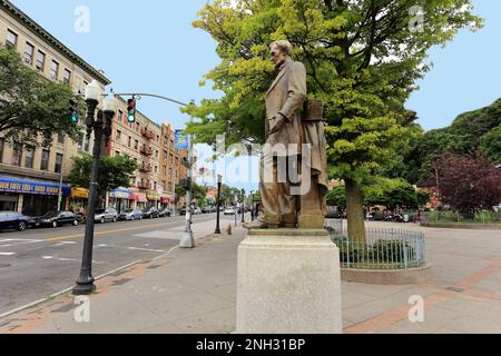 Statue d'Abraham Lincoln Yonkers New York Banque D'Images