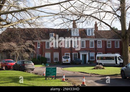 L'école préparatoire du garçon de Pilgrim à Winchester, sur le terrain de la cathédrale au Royaume-Uni Banque D'Images