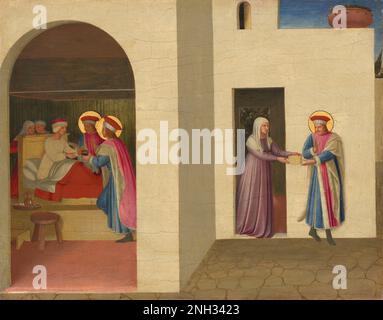 FRA Angelico la guérison de Palladia par Saint Cosmas et Saint Damian c. 1438/1440 Banque D'Images