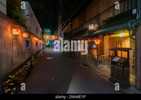 Kyoto Japon. Restaurants dans le quartier de Gion Banque D'Images