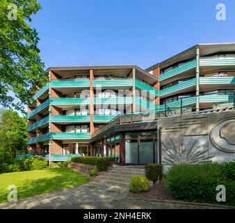 Hôtel et complexe d'appartements Haus Deutsch Krone, Bad Essen, Basse-Saxe, Allemagne Banque D'Images