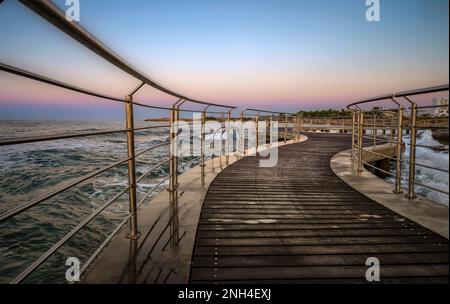 JETÉE D'AYIA NAPA Banque D'Images