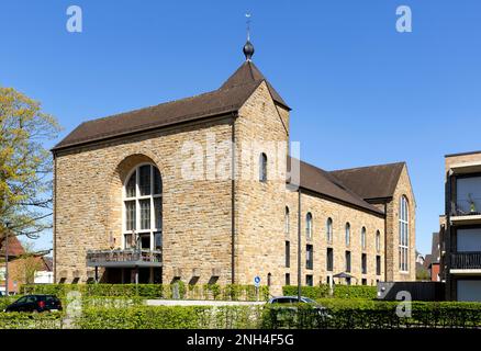 Marien-quartier, ancienne église paroissiale catholique de St. Marys Assomption, aujourd'hui un complexe résidentiel de personnes âgées, Gescher, Muensterland, Nord Banque D'Images