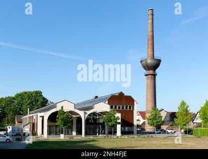 Salle de fours de recuisson de l'ancienne usine de cordage de fil de Gempt, aujourd'hui centre de culture et d'événements de Gempthalle, Lengerich, Rhénanie-du-Nord-Westphalie, Allemagne Banque D'Images