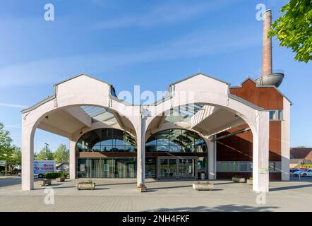 Salle de fours de recuisson de l'ancienne usine de cordage de fil de Gempt, aujourd'hui centre de culture et d'événements de Gempthalle, Lengerich, Rhénanie-du-Nord-Westphalie, Allemagne Banque D'Images