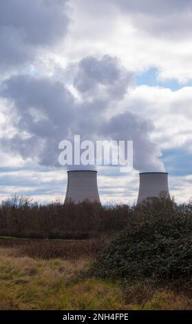 Centrale nucléaire de Belleville en France Banque D'Images