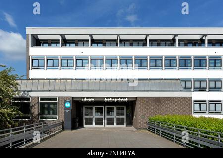 Université des sciences appliquées d'Osnabrueck, Campus Westerberg, bâtiment principal avec administration, auditorium, amphithéâtres, Osnabrueck, Basse-Saxe Banque D'Images