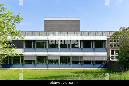 Université des sciences appliquées d'Osnabrueck, Campus Westerberg, bâtiment principal avec administration, auditorium, amphithéâtres, Osnabrueck, Basse-Saxe Banque D'Images