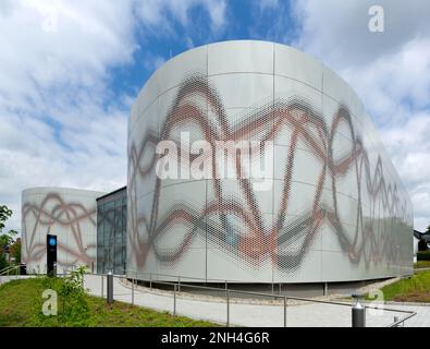 Université des sciences appliquées Osnabrueck, Institut de musique, bâtiment d'extension, Osnabrueck, Basse-Saxe, Allemagne Banque D'Images